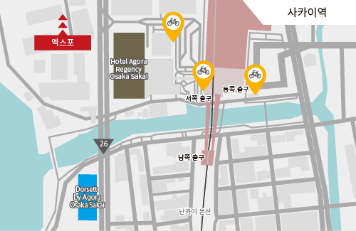 南海本線「堺駅西出口」